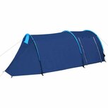 Tent 4-persoons marineblauw en lichtblauw Tent 4-persoons marineblauw en lichtblauw