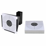 Schietkast trechtervormig met 100 papieren targets 14 cm Schietkast trechtervormig met 100 papieren targets 14 cm