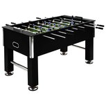 Voetbaltafel 60 kg 140x74,5x87,5 cm staal zwart Voetbaltafel 60 kg 140x74,5x87,5 cm staal zwart