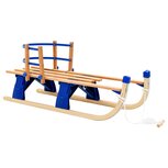 Sneeuwslee met rugleuning inklapbaar 119 cm hout Sneeuwslee met rugleuning inklapbaar 119 cm hout