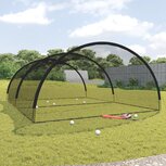 Slagkooi honkbal 500x400x250 cm polyester zwart Slagkooi honkbal 500x400x250 cm polyester zwart