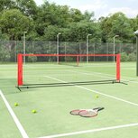 Tennisnet 300x100x87 cm polyester zwart en rood Tennisnet 300x100x87 cm polyester zwart en rood