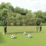 Voetbal reboundnet 183x85x120 cm polyester zwart en geel Voetbal reboundnet 183x85x120 cm polyester zwart en geel