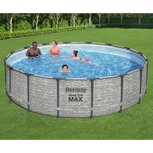 Bestway Zwembad Power Steel rond 488x122 cm Bestway Zwembad Power Steel rond 488x122 cm
