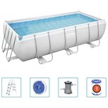 Bestway Zwembadset Power Steel rechthoekig 404x201x100 cm Bestway Zwembadset Power Steel rechthoekig 404x201x100 cm
