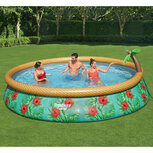 Bestway Fast Set Zwembadset Paradise Palms opblaasbaar 457x84 cm Bestway Fast Set Zwembadset Paradise Palms opblaasbaar 457x84 cm