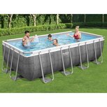 Bestway Zwembadset Power Steel rechthoekig 488x244x122 cm Bestway Zwembadset Power Steel rechthoekig 488x244x122 cm