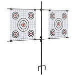 Targetkaartstandaard met schietkaarten 78x76 cm staal Targetkaartstandaard met schietkaarten 78x76 cm staal