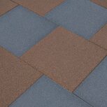 Valtegels 6 st 50x50x3 cm rubber grijs Valtegels 6 st 50x50x3 cm rubber grijs