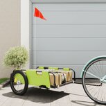 Fietskar oxfordstof en ijzer groen