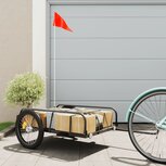 Fietskar 135x70x37 cm ijzer zwart