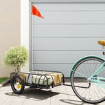 Fietskar 122x53x31 cm ijzer zwart