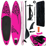 Stand Up Paddleboardset opblaasbaar 320x76x15 cm roze Stand Up Paddleboardset opblaasbaar 320x76x15 cm roze