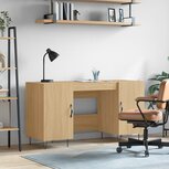 Bureau 140x50x75 cm bewerkt hout sonoma eikenkleurig Bureau 140x50x75 cm bewerkt hout sonoma eikenkleurig