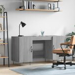 Bureau 140x50x75 cm bewerkt hout grijs sonoma eikenkleurig Bureau 140x50x75 cm bewerkt hout grijs sonoma eikenkleurig