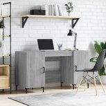 Bureau 140x50x75 cm bewerkt hout grijs sonoma eikenkleurig Bureau 140x50x75 cm bewerkt hout grijs sonoma eikenkleurig