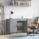 Bureau 140x50x75 cm bewerkt hout grijs sonoma eikenkleurig Bureau 140x50x75 cm bewerkt hout grijs sonoma eikenkleurig