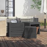3-delige Tuinboxset massief grenenhout grijs 3-delige Tuinboxset massief grenenhout grijs