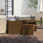3-delige Tuinboxset massief grenenhout honingbruin