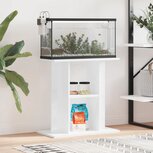Aquariumstandaard 60x30x60 cm bewerkt hout hoogglans wit Aquariumstandaard 60x30x60 cm bewerkt hout hoogglans wit