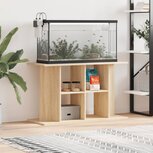 Aquariumstandaard 100x40x60 cm bewerkt hout sonoma eikenkleurig Aquariumstandaard 100x40x60 cm bewerkt hout sonoma eikenkleurig