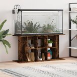 Aquariumstandaard 120x40x60 cm bewerkt hout gerookt eikenkleur Aquariumstandaard 120x40x60 cm bewerkt hout gerookt eikenkleur