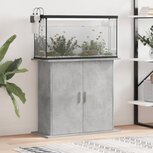 Aquariumstandaard 81x36x73 cm bewerkt hout betongrijs Aquariumstandaard 81x36x73 cm bewerkt hout betongrijs