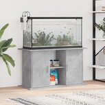 Aquariumstandaard 101x41x58 cm bewerkt hout betongrijs Aquariumstandaard 101x41x58 cm bewerkt hout betongrijs