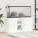 Aquariumstandaard 121x41x58 cm bewerkt hout wit Aquariumstandaard 121x41x58 cm bewerkt hout wit