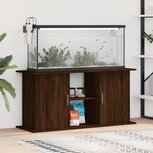 Aquariumstandaard 121x41x58 cm bewerkt hout bruin eikenkleur Aquariumstandaard 121x41x58 cm bewerkt hout bruin eikenkleur