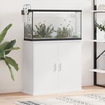 Aquariumstandaard 81x36x73 cm bewerkt hout wit Aquariumstandaard 81x36x73 cm bewerkt hout wit