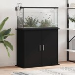 Aquariumstandaard 81x36x73 cm bewerkt hout zwart Aquariumstandaard 81x36x73 cm bewerkt hout zwart