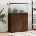 Aquariumstandaard 81x36x73 cm bewerkt hout bruin eikenkleur Aquariumstandaard 81x36x73 cm bewerkt hout bruin eikenkleur