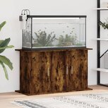 Aquariumstandaard 101x41x58 cm bewerkt hout gerookt eikenkleur Aquariumstandaard 101x41x58 cm bewerkt hout gerookt eikenkleur