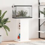 Aquariumstandaard 60,5x36x72,5 cm bewerkt hout wit Aquariumstandaard 60,5x36x72,5 cm bewerkt hout wit