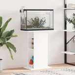 Aquariumstandaard 60,5x36x72,5 cm bewerkt hout hoogglans wit Aquariumstandaard 60,5x36x72,5 cm bewerkt hout hoogglans wit