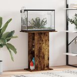 Aquariumstandaard 60,5x36x72,5 cm bewerkt hout gerookt eiken Aquariumstandaard 60,5x36x72,5 cm bewerkt hout gerookt eiken