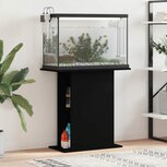 Aquariumstandaard 36x75x72,5 cm bewerkt hout zwart Aquariumstandaard 36x75x72,5 cm bewerkt hout zwart