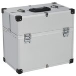 Gereedschapskoffer 38x22,5x34 cm aluminium zilverkleurig