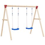 Schommelzitjes 2 st met touwen 37x15 cm polyetheen blauw Schommelzitjes 2 st met touwen 37x15 cm polyetheen blauw
