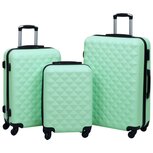3-delige Harde kofferset ABS mintkleurig 3-delige Harde kofferset ABS mintkleurig