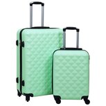 2-delige Harde kofferset ABS mintkleurig 2-delige Harde kofferset ABS mintkleurig