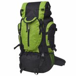 Rugzak hiking XXL 75 L zwart en groen Rugzak hiking XXL 75 L zwart en groen