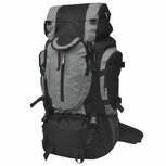 Rugzak hiking XXL 75 L zwart en grijs Rugzak hiking XXL 75 L zwart en grijs