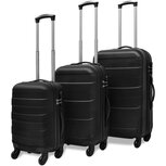 3-delige Kofferset hard 45,5/55/66 cm zwart 3-delige Kofferset hard 45,5/55/66 cm zwart