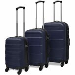 3-delige Kofferset hard 45,5/55/66 cm blauw 3-delige Kofferset hard 45,5/55/66 cm blauw