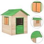 Kinderspeelhuis vurenhout groen