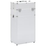Make-up trolley aluminium zilverkleurig Make-up trolley aluminium zilverkleurig