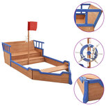Zandbak piratenschip 190x94,5x101 cm vurenhout Zandbak piratenschip 190x94,5x101 cm vurenhout