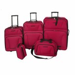 Reisbagage set rood 5-delig